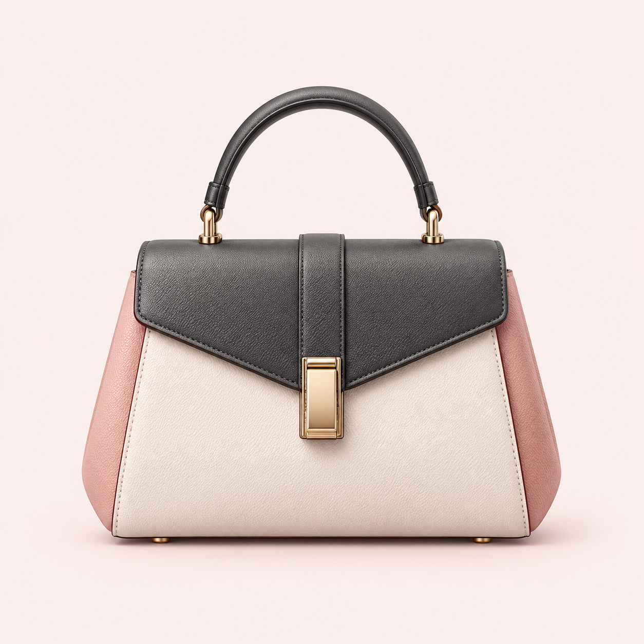 bags collection — blush, cream and charcoal fashion icon