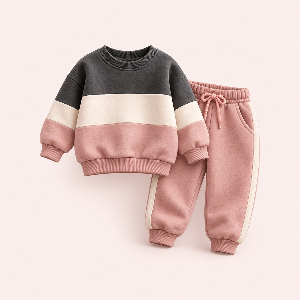 Kids — sweatshirt and trousers collection icon