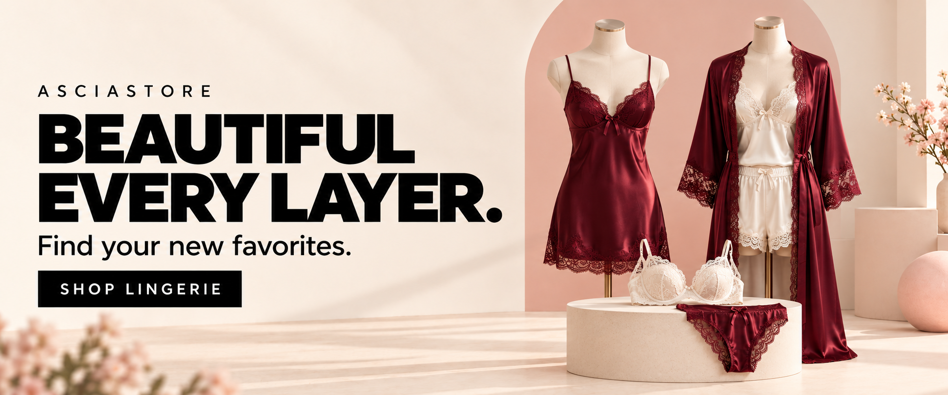 ASCIASTORE Lingerie collection banner