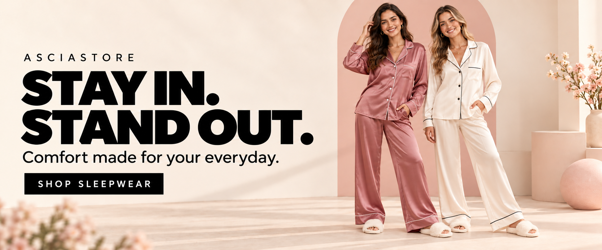 ASCIASTORE Sleepwear & Homewear collection banner