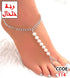 114 - Pearl-detail foot chain.