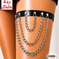 420 - Thigh band with layered draped chains.