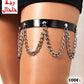 420 - Thigh band with scalloped chain loops.