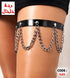 420 - Thigh band with scalloped chain loops.
