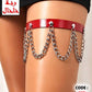 420 - Thigh band with scalloped chain loops.