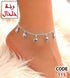 115 - Anklet with scallop-shell charms.