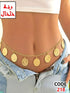 218 - Waist chain with large coin charms.