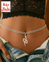 ACC1003 - Waist chain with a snake charm.