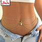 ACC1005 - Draped multi-layer waist chain with a central drop charm.