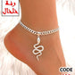 113 - Anklet with a snake charm.