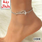 105 - Anklet with a love and heartbeat detail.
