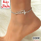105 - Anklet with a love and heartbeat detail.