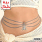 204 - Layered waist chain with a spider charm.