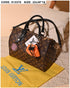 013378 — Scarf Detail Dome Bag — Brown / Black