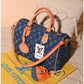 013378 — Scarf Detail Dome Bag — Blue