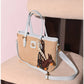 013351 — Woven Texture Charm Tote — Blue