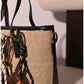 013351 — Woven Texture Charm Tote — detail