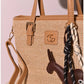 013351 — Woven Texture Charm Tote — detail