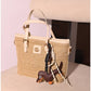 013351 — Woven Texture Charm Tote — detail