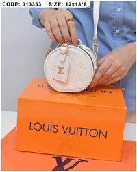 013353 — Round Mini Crossbody Bag — White