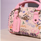 013093 — Graffiti Print Mini Dome Bag — detail