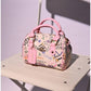 013093 — Graffiti Print Mini Dome Bag — Pink