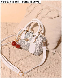 012845 — Cherry Charm Mini Bag — White