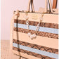 013404 — Printed Stripe Tote Bag — detail