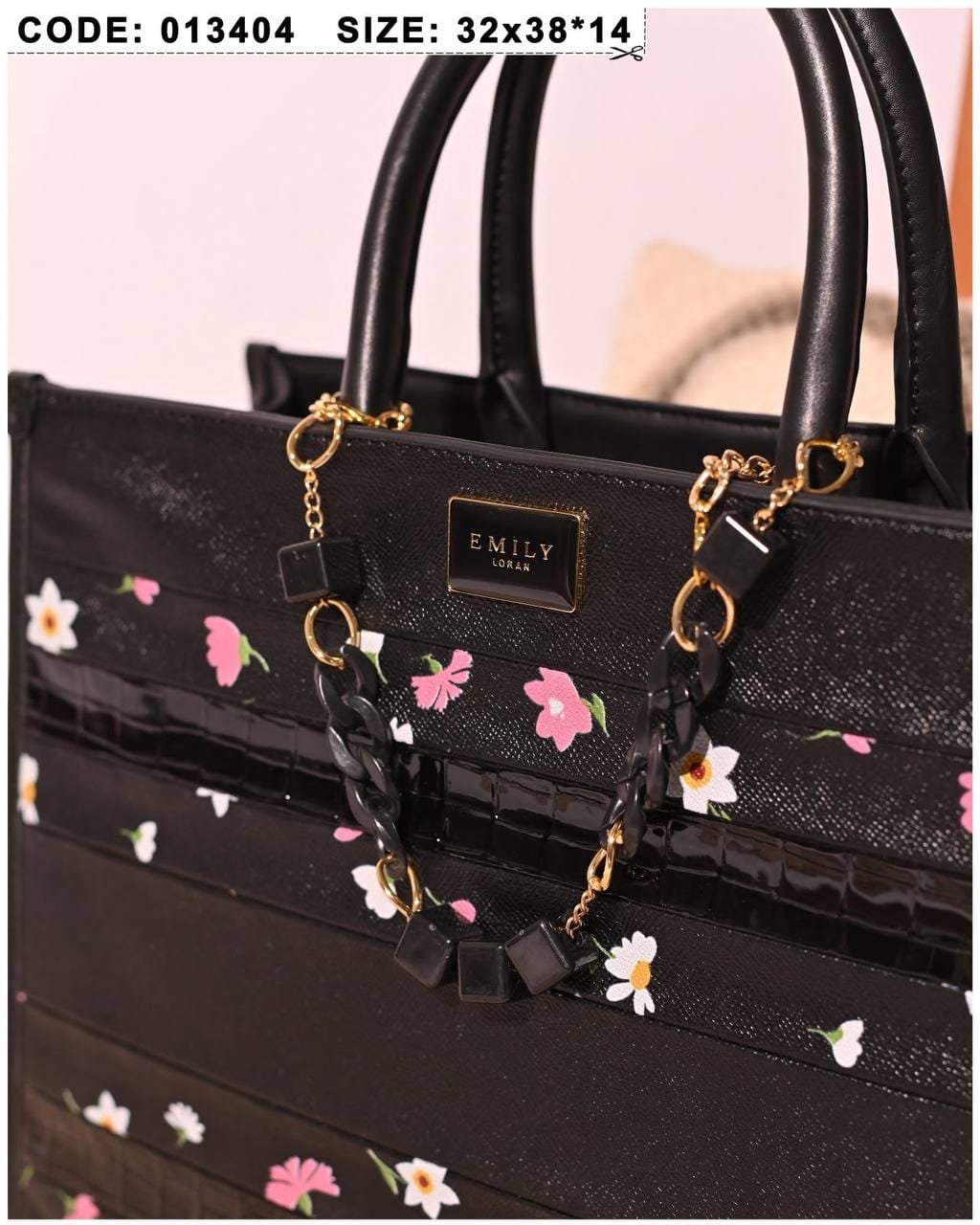 013404 — Printed Stripe Tote Bag — detail