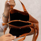 Ah11 — Metal Trim Top Handle Bag — detail