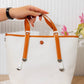 ASH21 — Contrast Handle Tote Bag — White