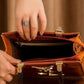 Mz130 — Glossy Structured Tote Bag — detail