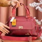 Mz119 — Front Flap Satchel Bag — Burgundy