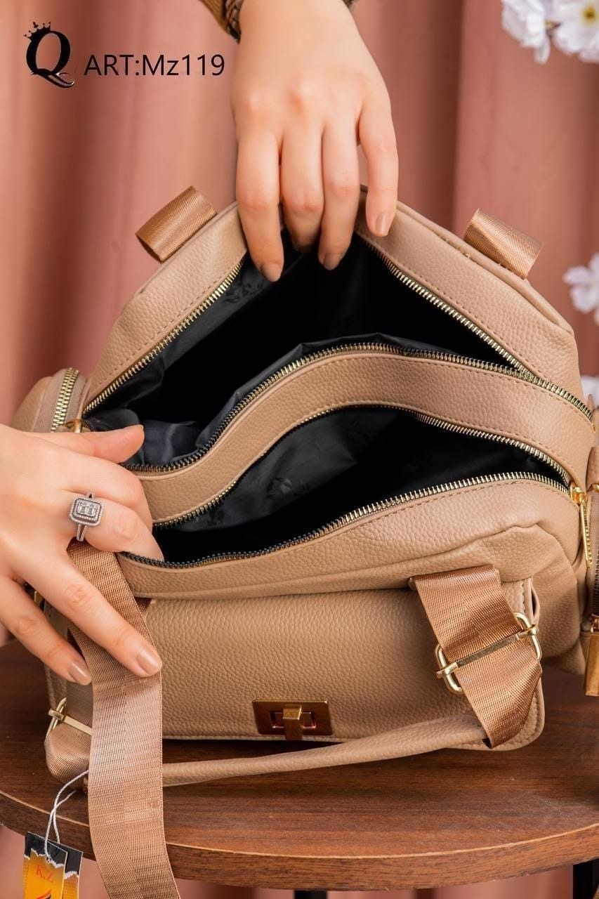 Mz119 — Front Flap Satchel Bag — detail
