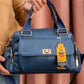 Mz119 — Front Flap Satchel Bag — Blue