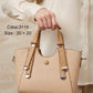 3119 — Contrast Strap Mini Tote — Beige