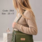 3164 — Zip Pocket Shoulder Bag — Green