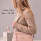 3164 — Zip Pocket Shoulder Bag — Pink