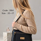 3164 — Zip Pocket Shoulder Bag — Black