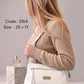 3164 — Zip Pocket Shoulder Bag — White