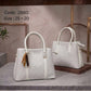 2880 — Tassel Detail Top Handle Bag — White