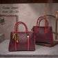 2880 — Tassel Detail Top Handle Bag — Burgundy