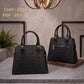 2886 — Textured Dome Satchel — Black