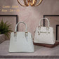 2886 — Textured Dome Satchel — Light Grey