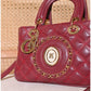 013740 — Quilted Medallion Top Handle Bag — detail