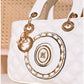 013740 — Quilted Medallion Top Handle Bag — detail