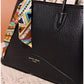 013816 — Scarf Detail Structured Tote — detail