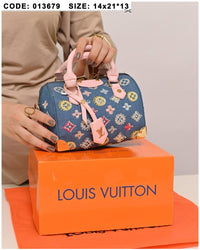 013679 — Colorful Dome Handbag — Blue / Pink