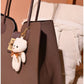 013749 — Bear Charm Long Handle Tote — detail