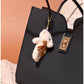 013749 — Bear Charm Long Handle Tote — detail